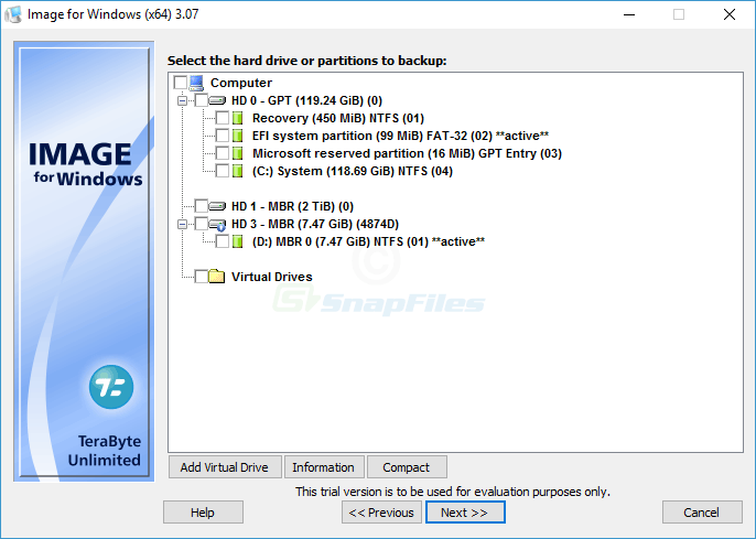 screenshot of Image for Windows