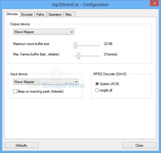 screenshot of mp3DirectCut