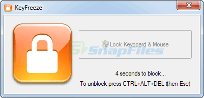 screen capture of KeyFreeze