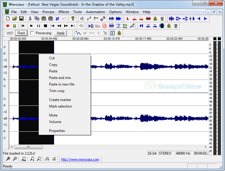 screen capture of Wavosaur